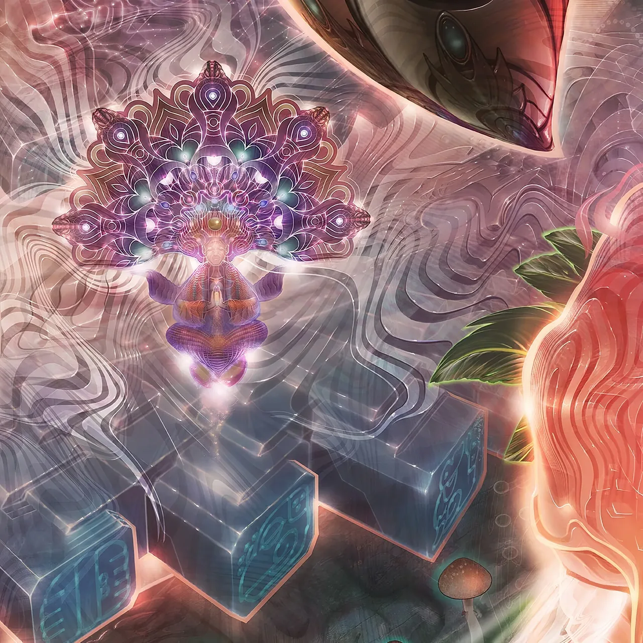 Violet Crystal Bloom