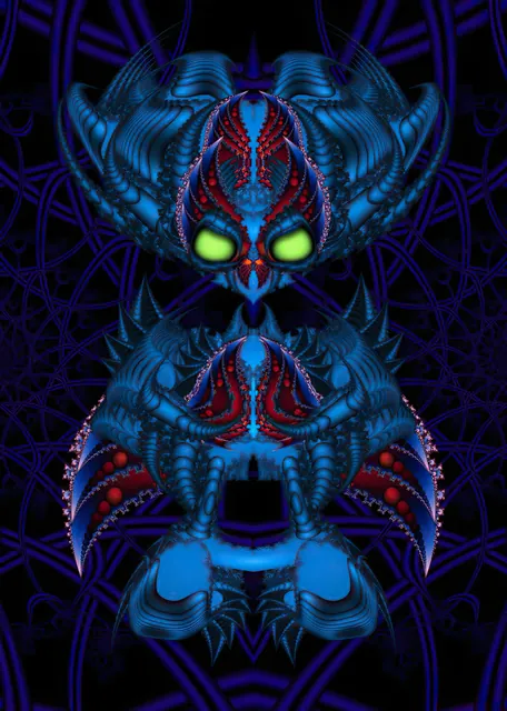 Blue Insect Totem