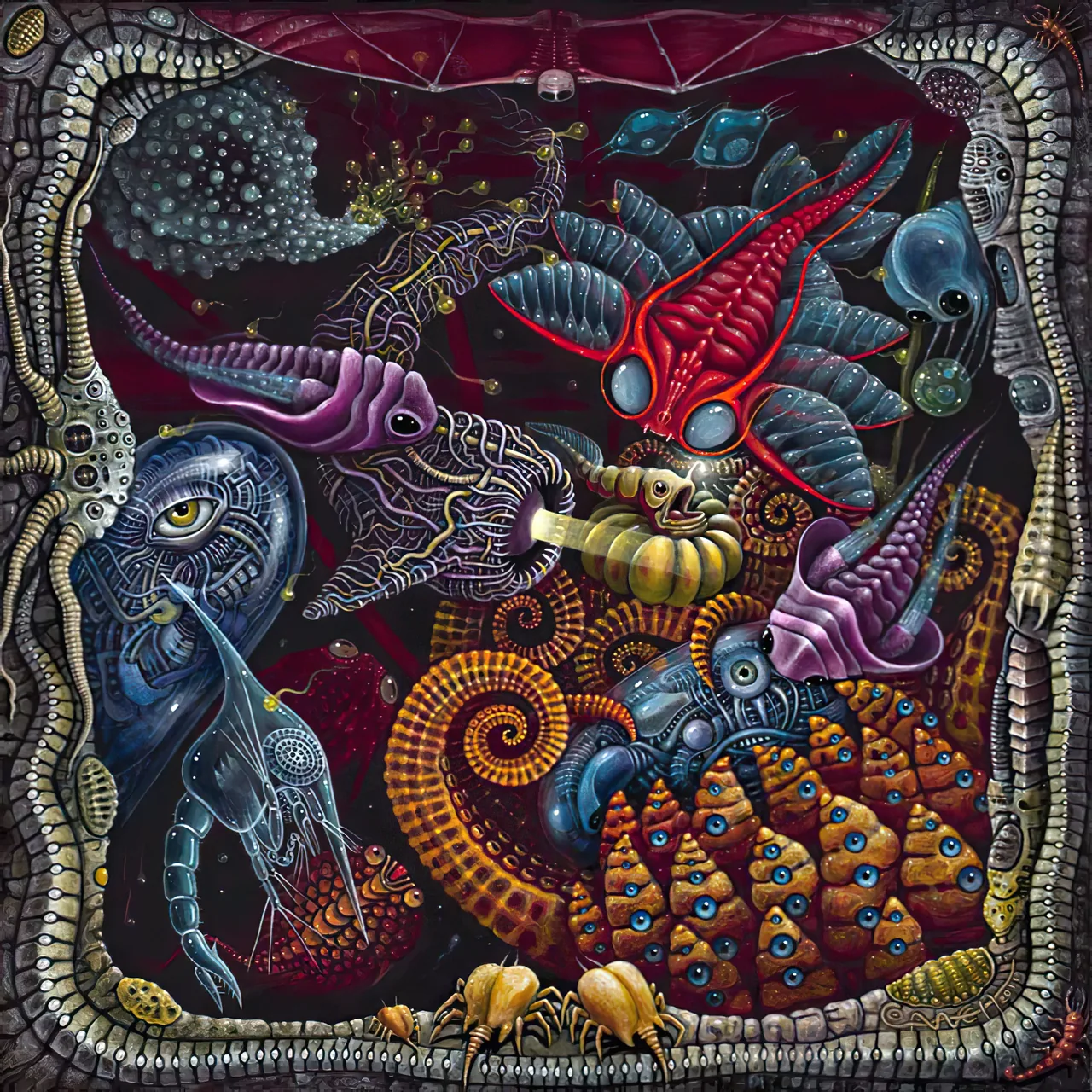 Framed Underwater Bestiary