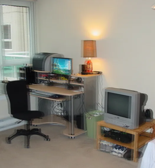 Double vision at a desk