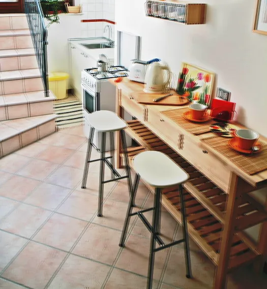 Double vision in a kitchen