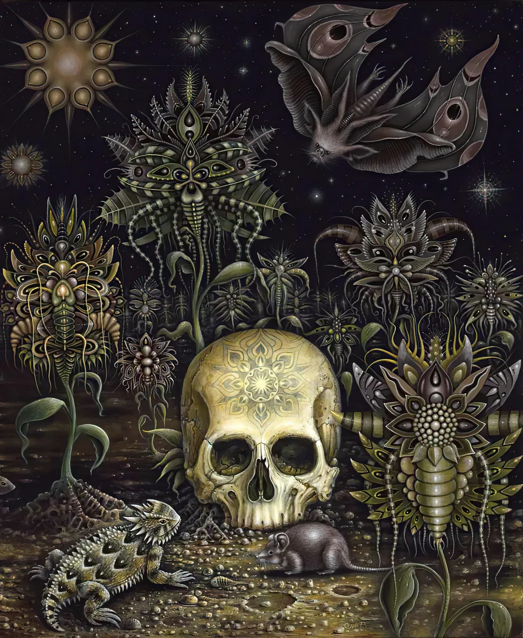 Moonlit Skull Garden