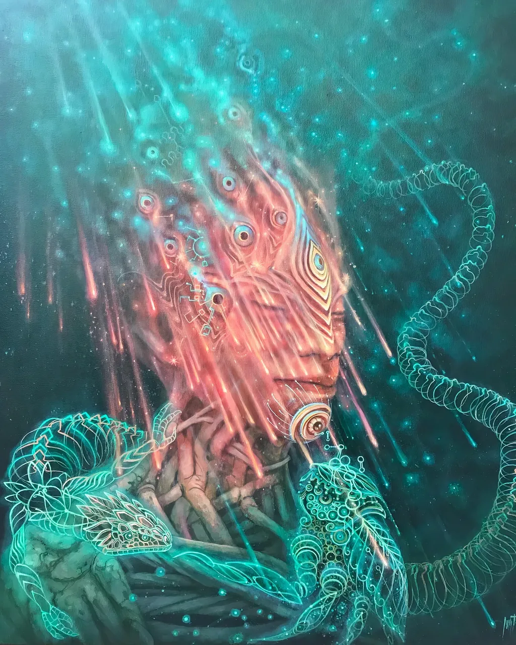Jellyfish Mother in Blue