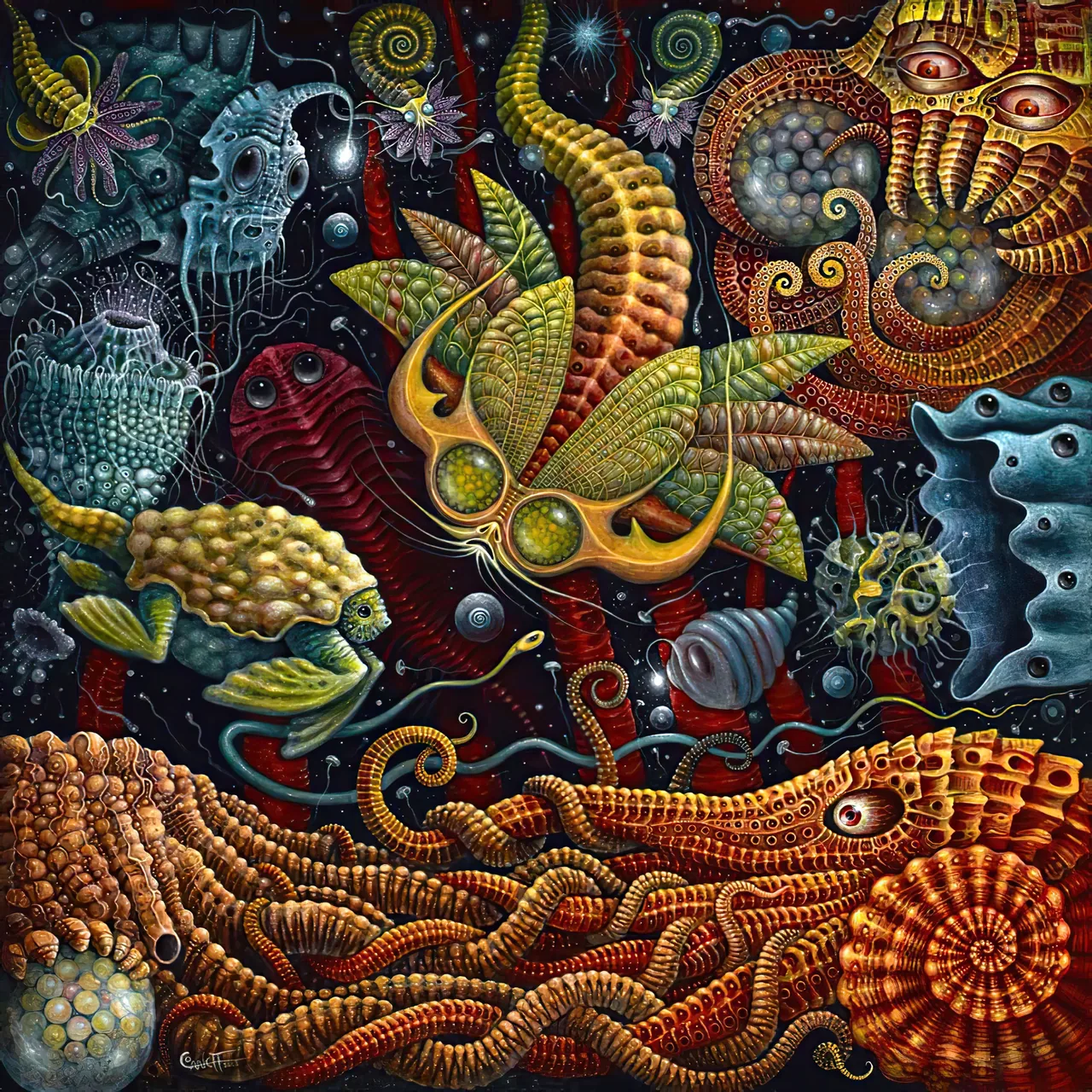 Golden Ocean Tapestry