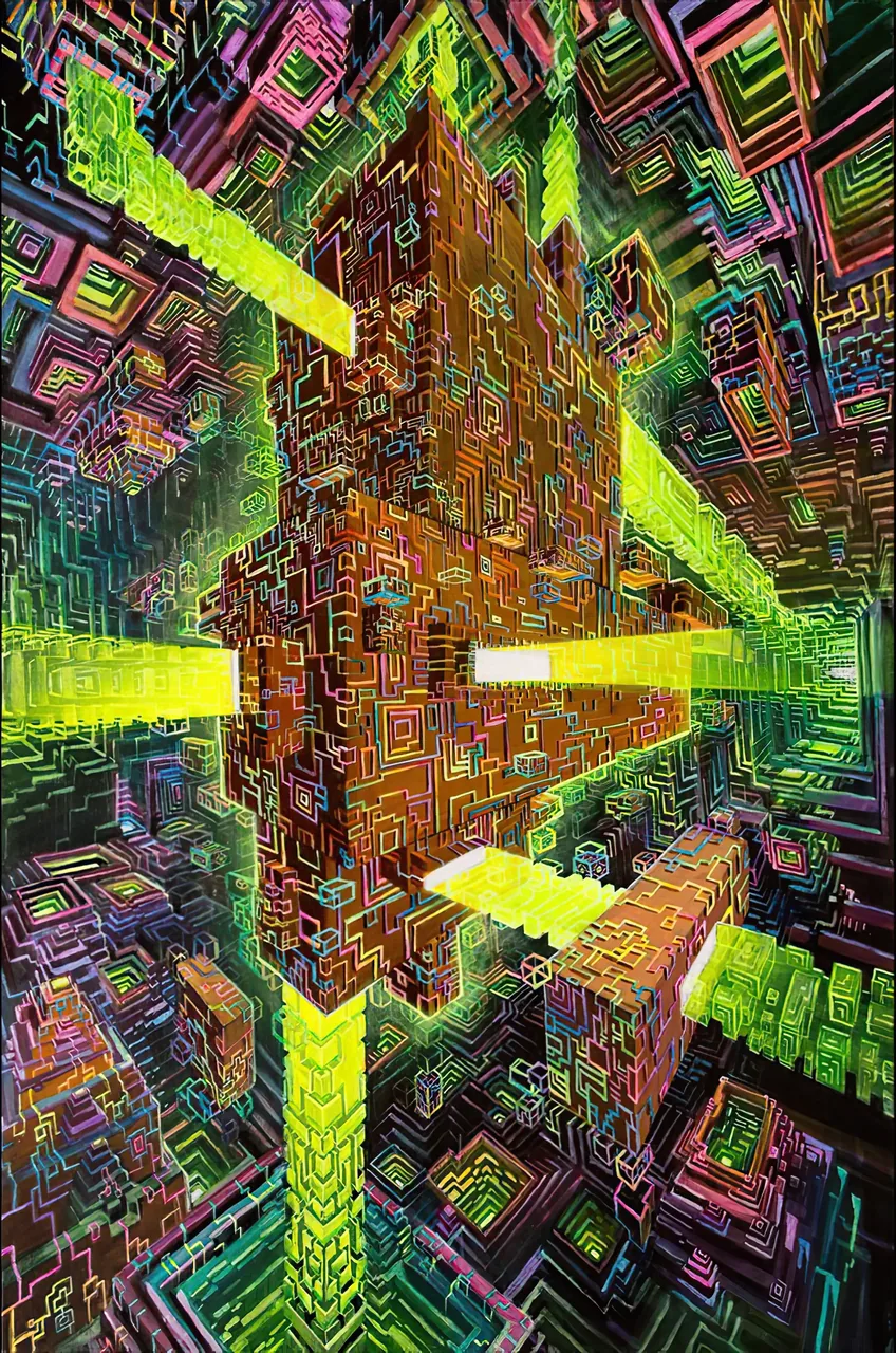 Vertical Neon Megacity