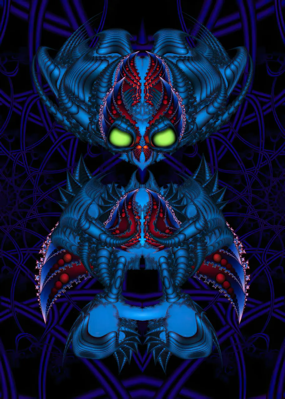 Blue Insect Totem