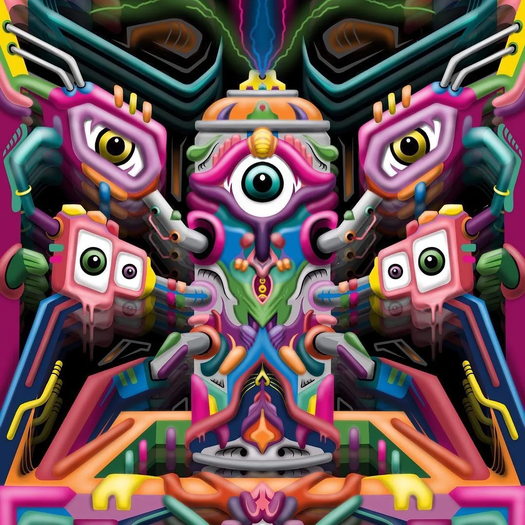 Triple-Eyed Circuit Mask
