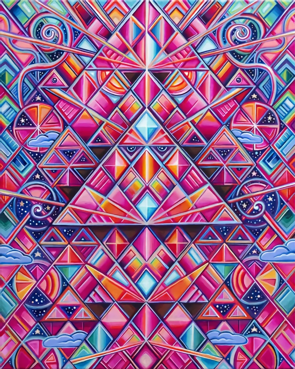 Enchanted Bird of Psychedelic Alignment