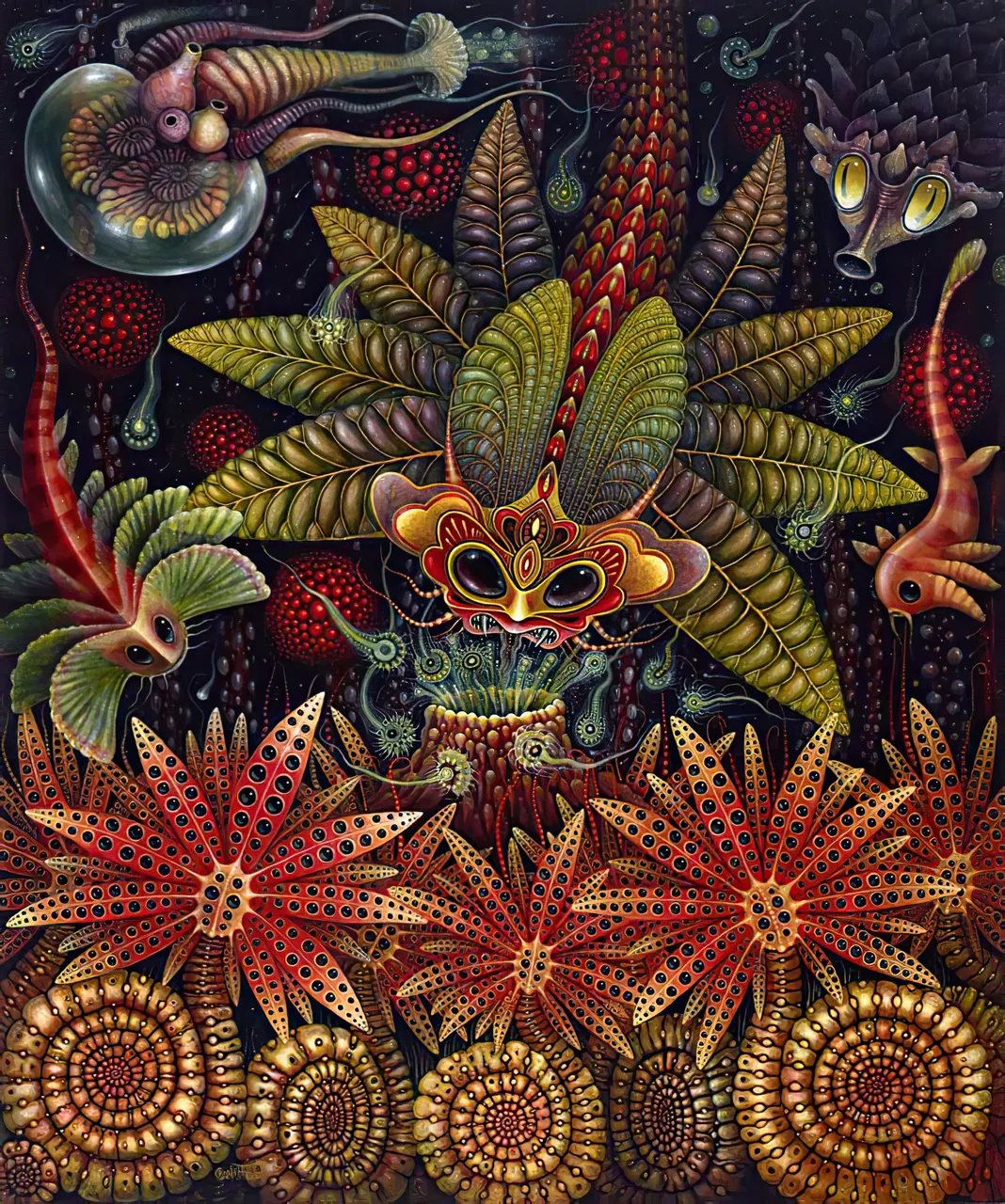 Botanical Owl Altar