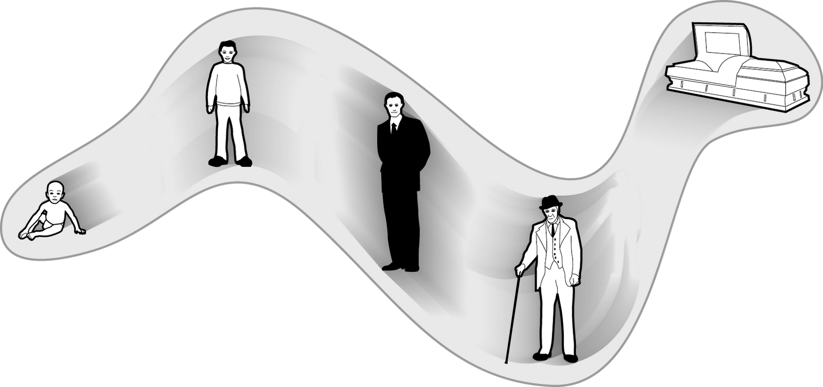 The image above represents how a person under the influence of this component would view themselves as an organism. This is often described as being a singular structure which stretches through the physical dimension of time alongside of all other identically behaving structures which the universe as a whole is entirely comprised of.