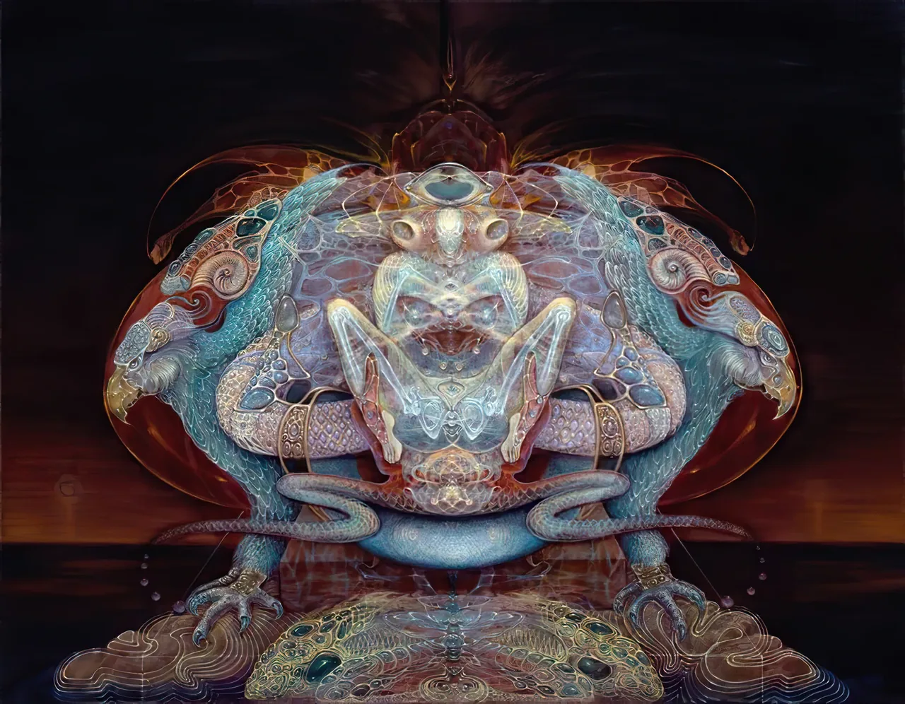 Seated Amphibian Oracle