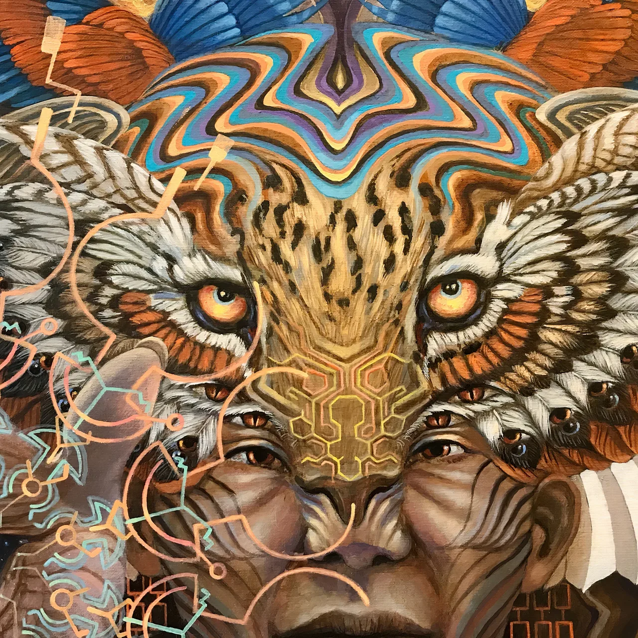 Owl-Masked Forest Guardian