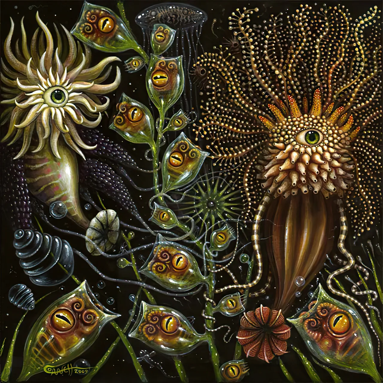 Many-Eyed Mushroom Grove